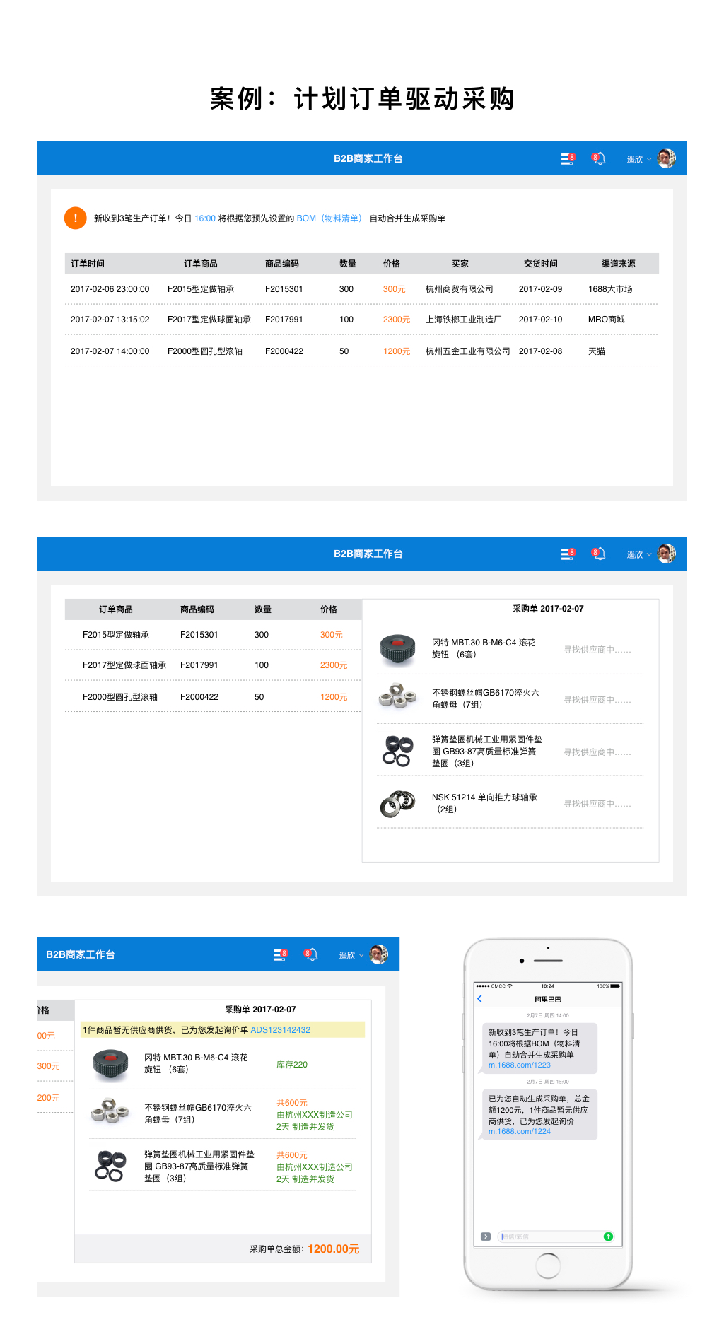 案例：計(jì)劃訂單驅(qū)動(dòng)采購(gòu)