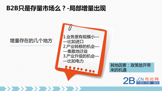托比研究：中國2015年B2B行業(yè)格局與發(fā)展機遇